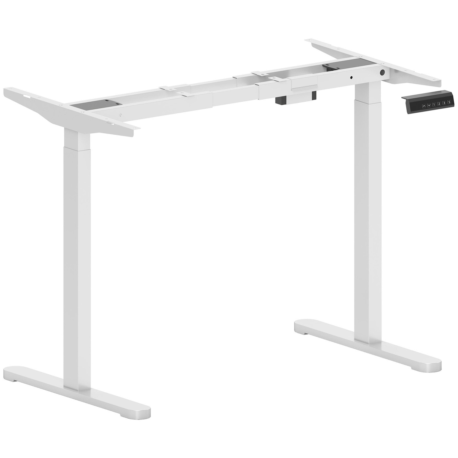 Electric desk frame, height-adjustable, with memory function, steel...