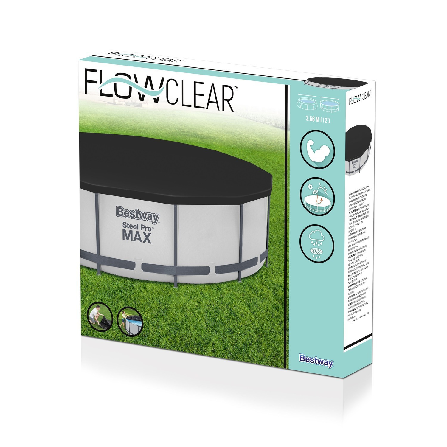 Couverture de piscine Flowclear 366 cm
