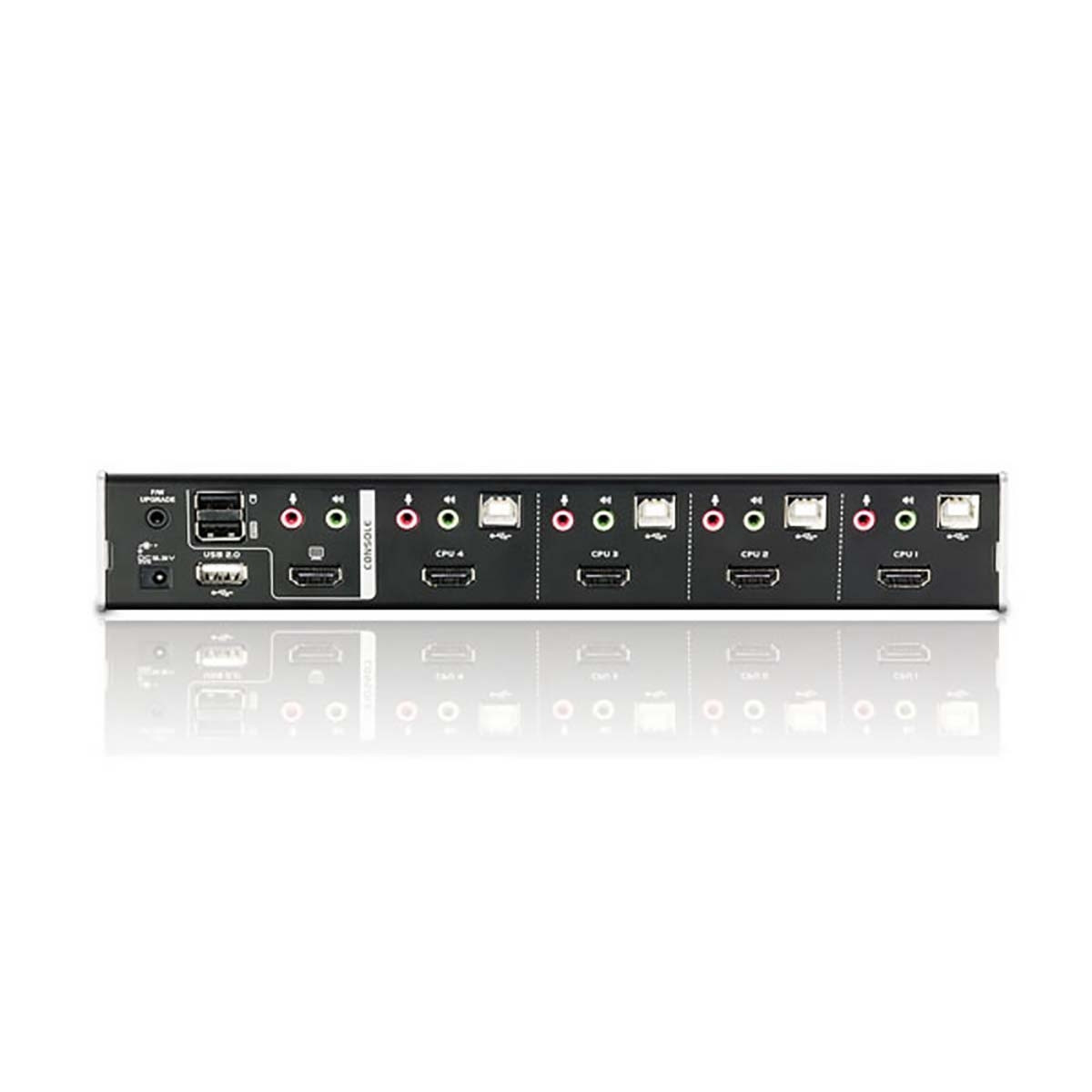 Switch KVM HDMI a 4 porte con audio e hub USB