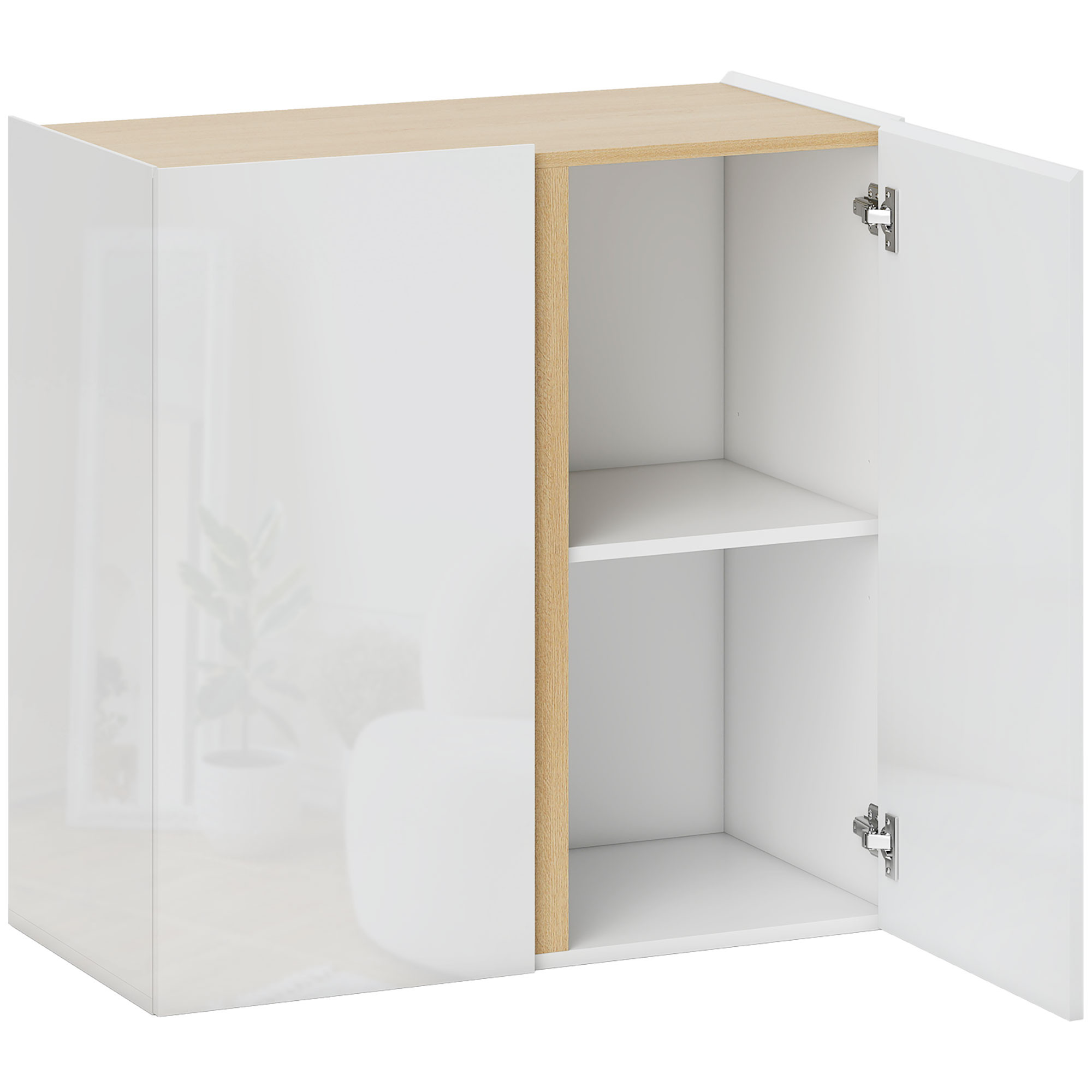 Sideboard with Soft-Close Doors, Adjustable Shelf, White