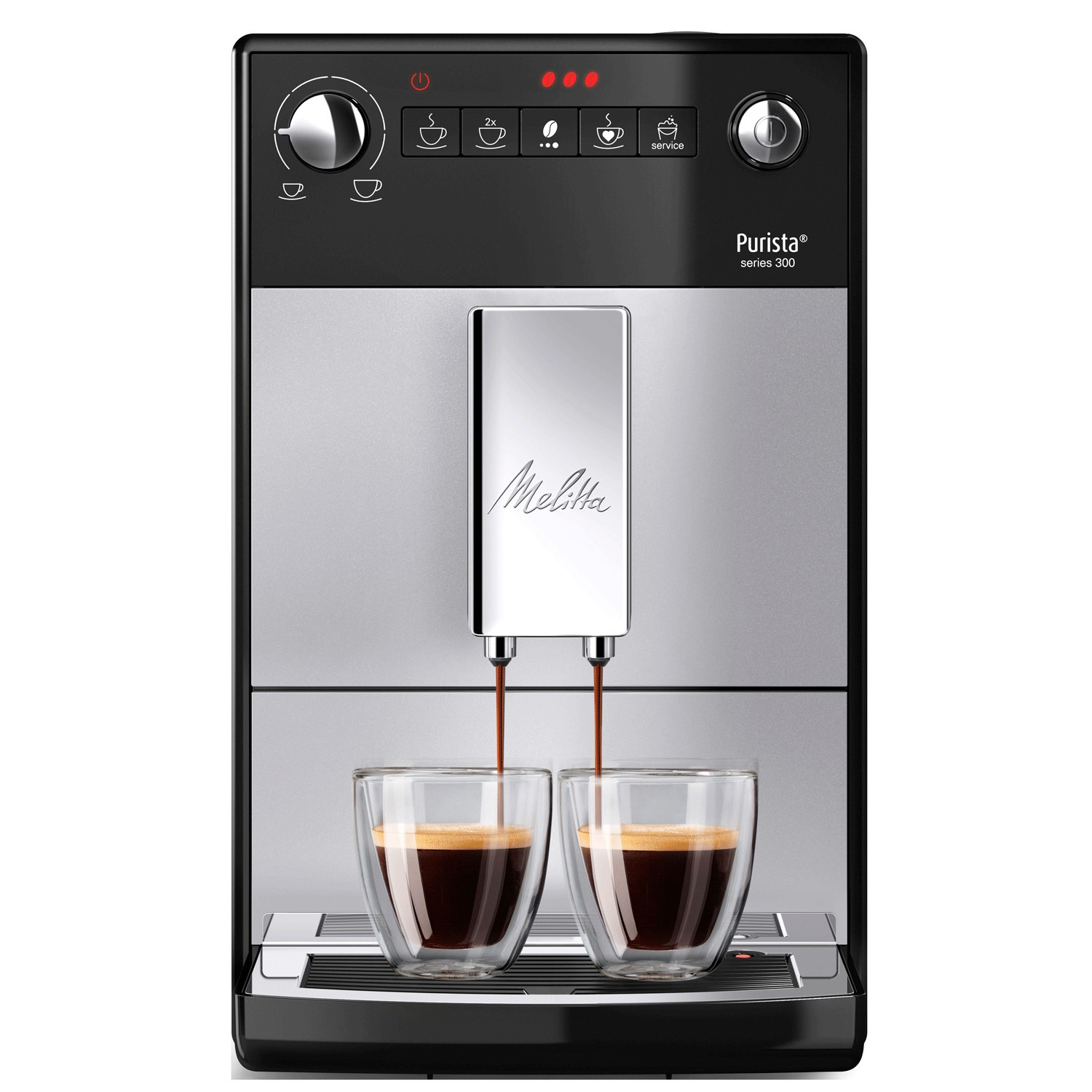 Automatic Coffee Machine, Silver, Quiet Grinder, Adjustable Strength