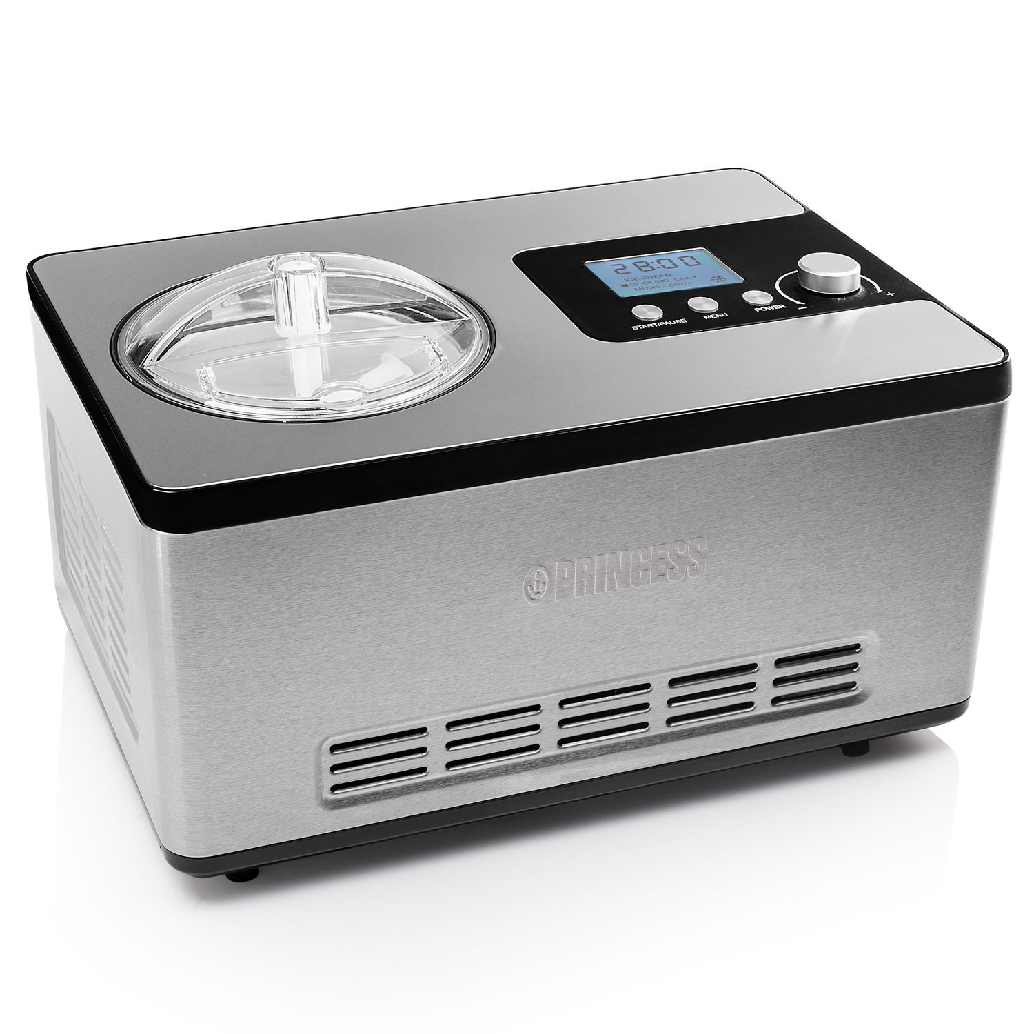Eismaschine mit Kompressor, 2L, LCD-Display, Timer