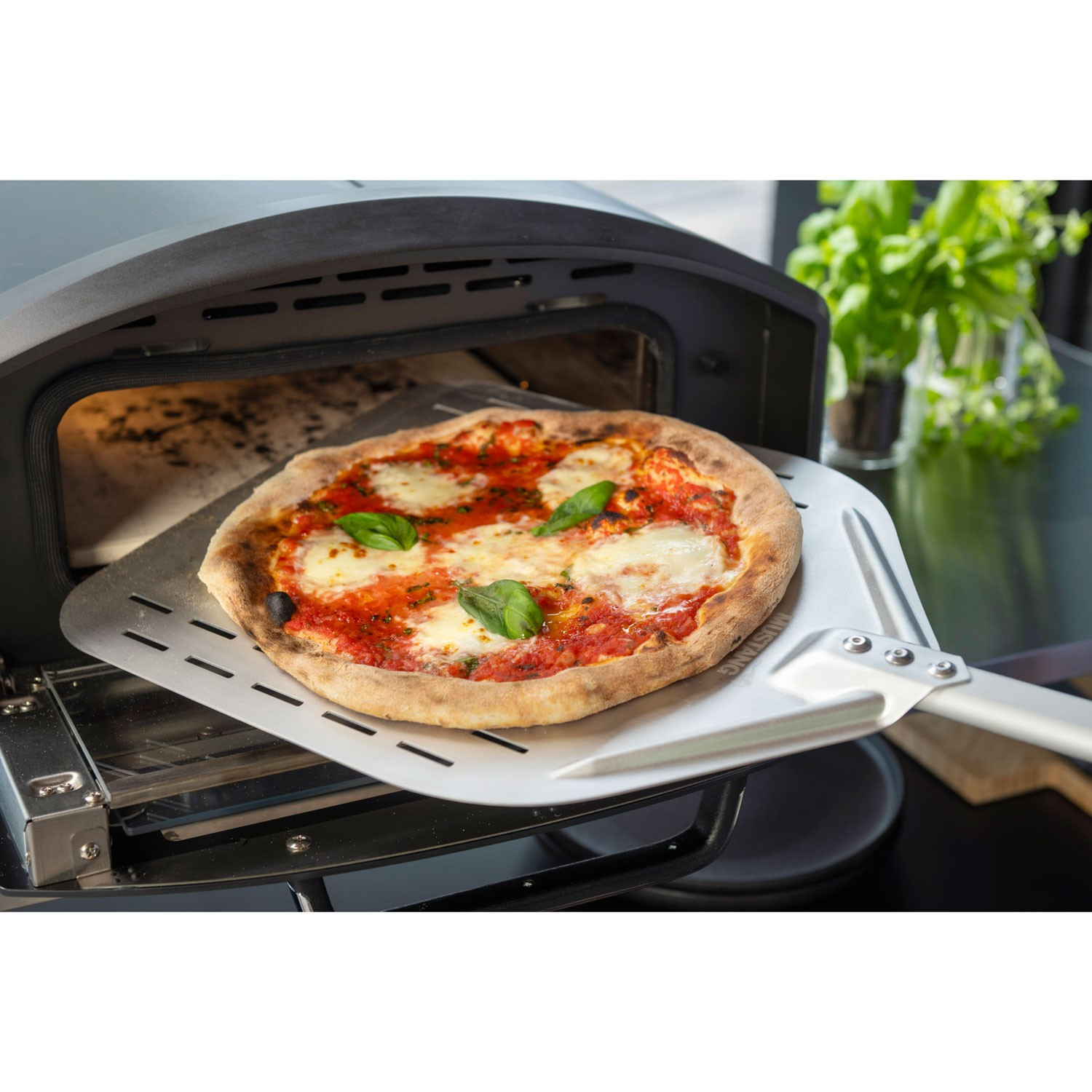 Four à pizza électrique, multifonction, 8 programmes, 100-450 °C