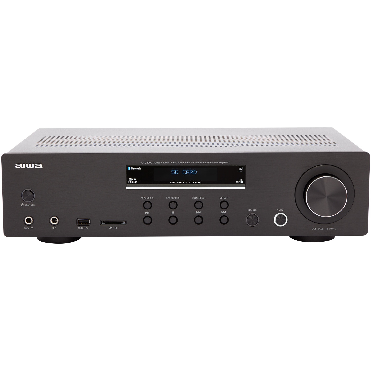 Bluetooth Amplifier, 2x60W RMS, Black