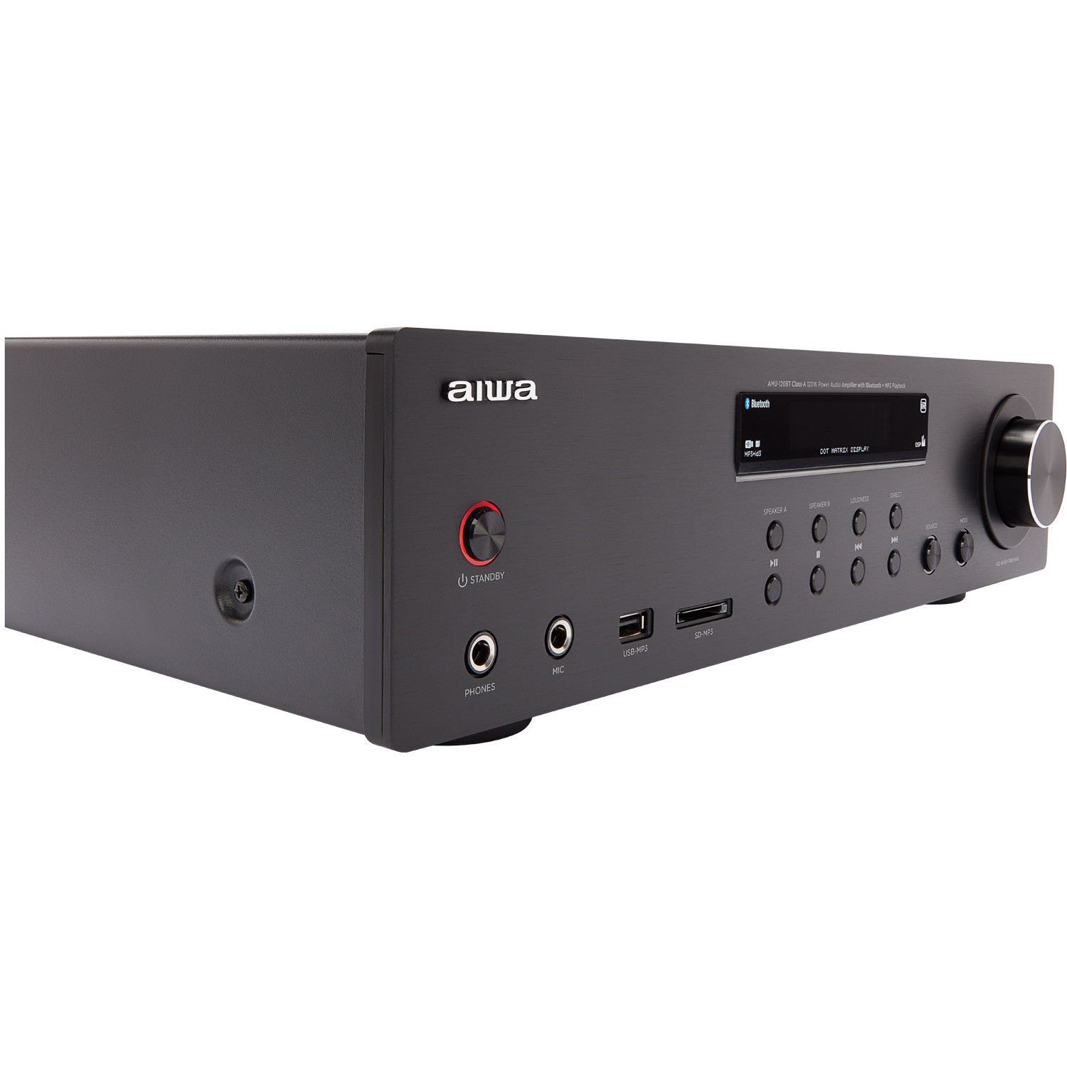 Bluetooth Amplifier, 2x60W RMS, Black