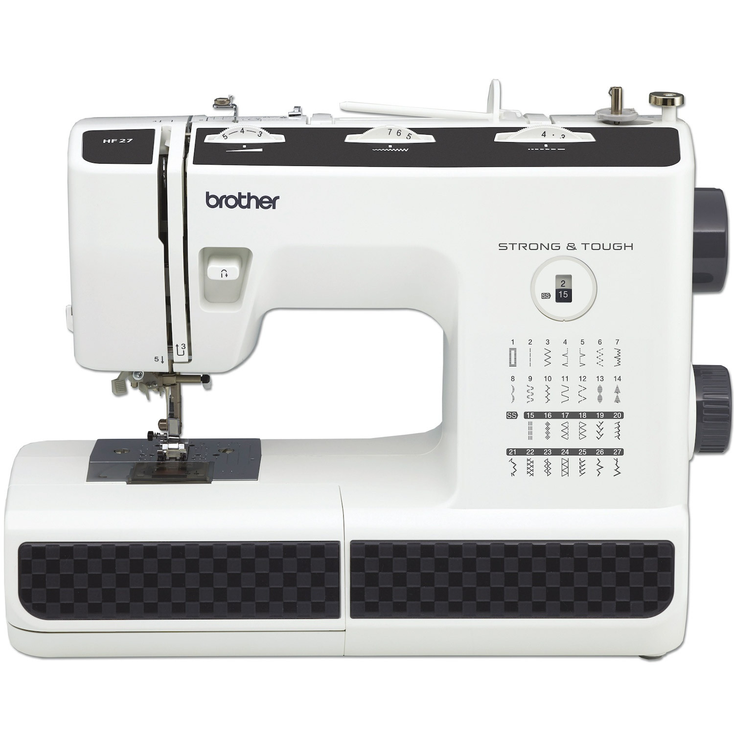 Machine à coudre robuste, 27 points, aiguille double