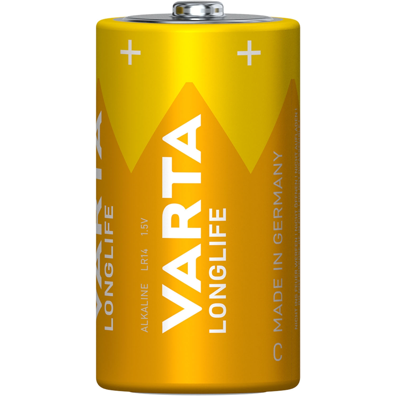C-Batterien, 2er-Pack, langlebige Alkaline