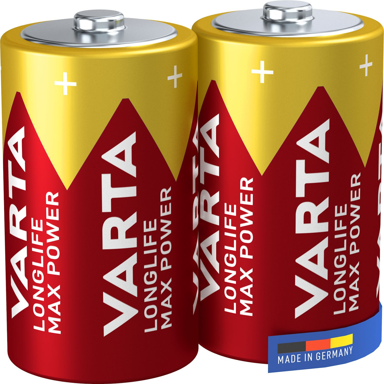Pilhas D, Longlife Max Power, pacote com 2