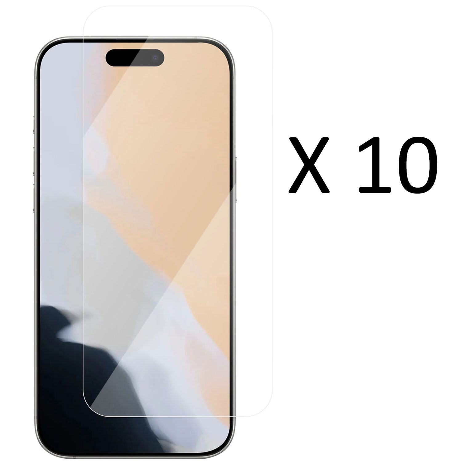 iPhone 17 Screenprotector, Gehard Glas, 10-pack