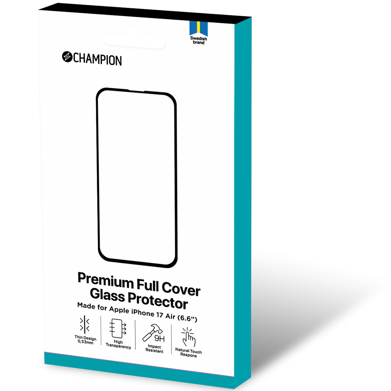 iPhone 17 Air Screenprotector, Volledig Glas