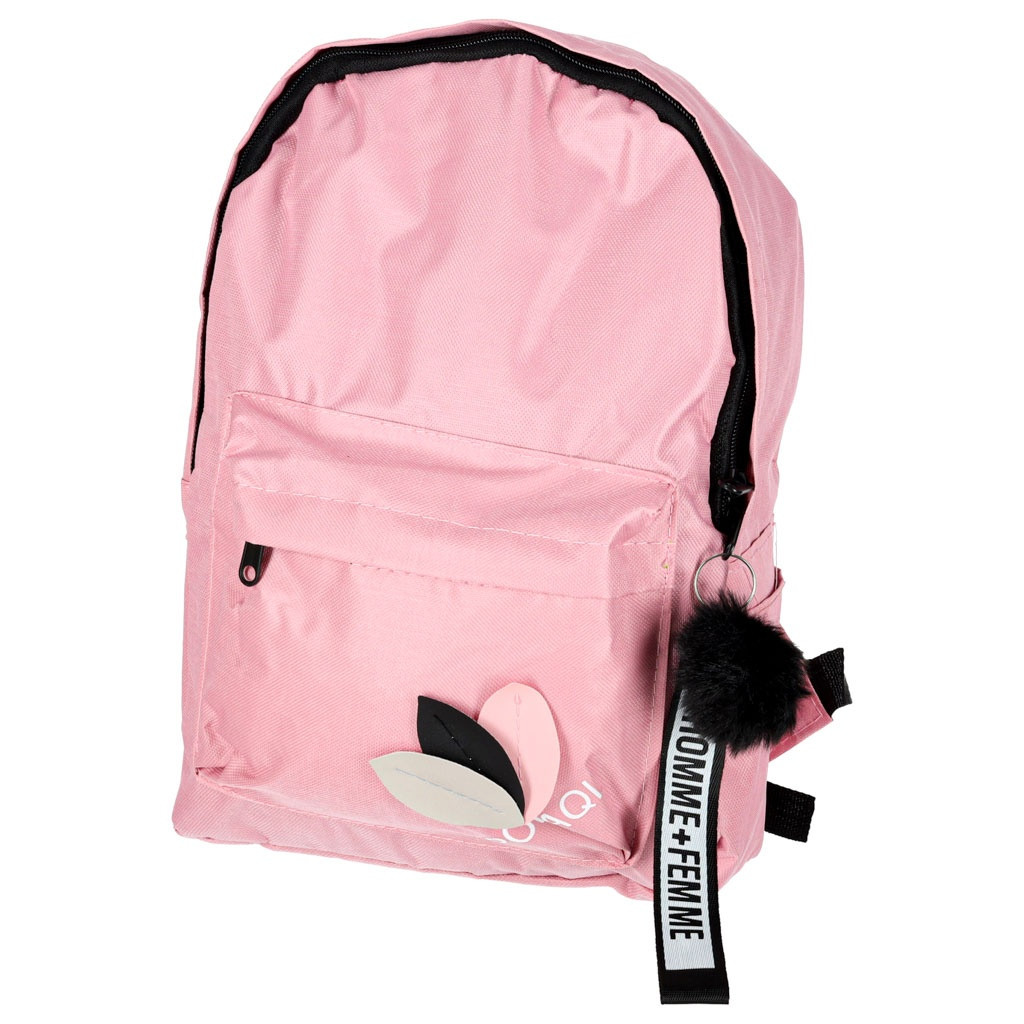 Rosa Schulrucksack, Einzelfach