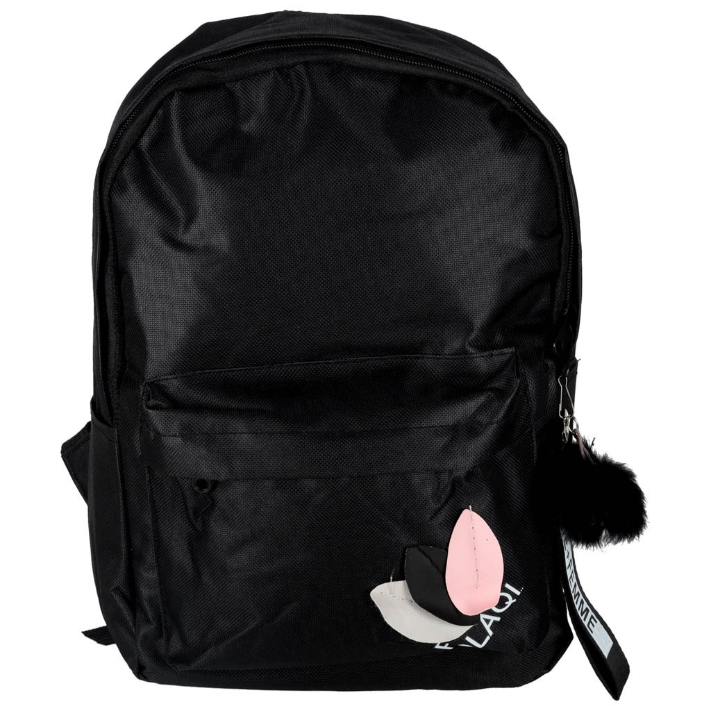 Schwarzer Schulrucksack, Einzelfach
