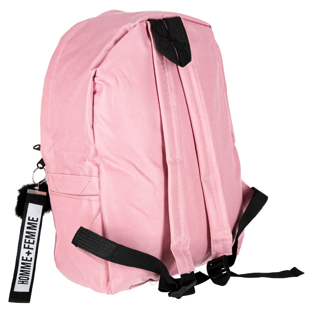 Sac à dos d'école rose, compartiment unique