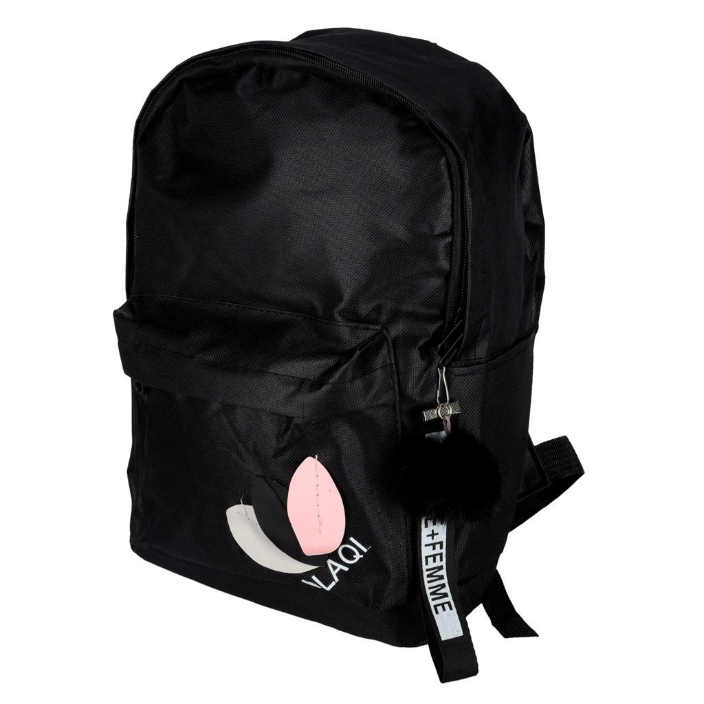 Schwarzer Schulrucksack, Einzelfach