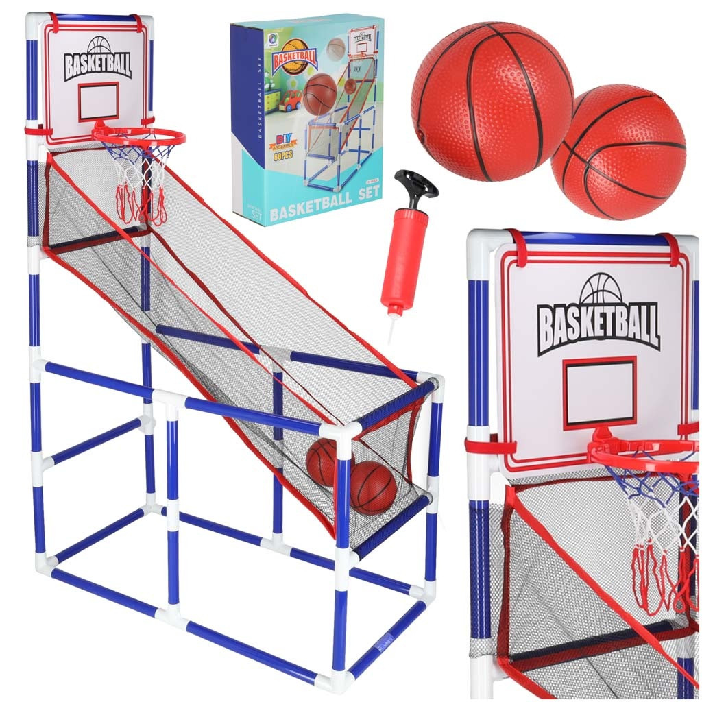 Jogo de arcade de basquete portátil com 2 bolas e bomba