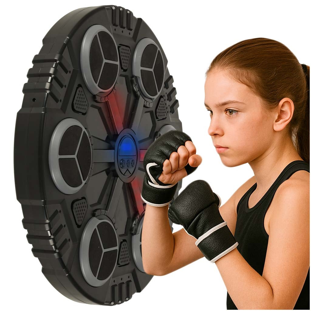 Escudo de treino de parede para boxe com Bluetooth e LED