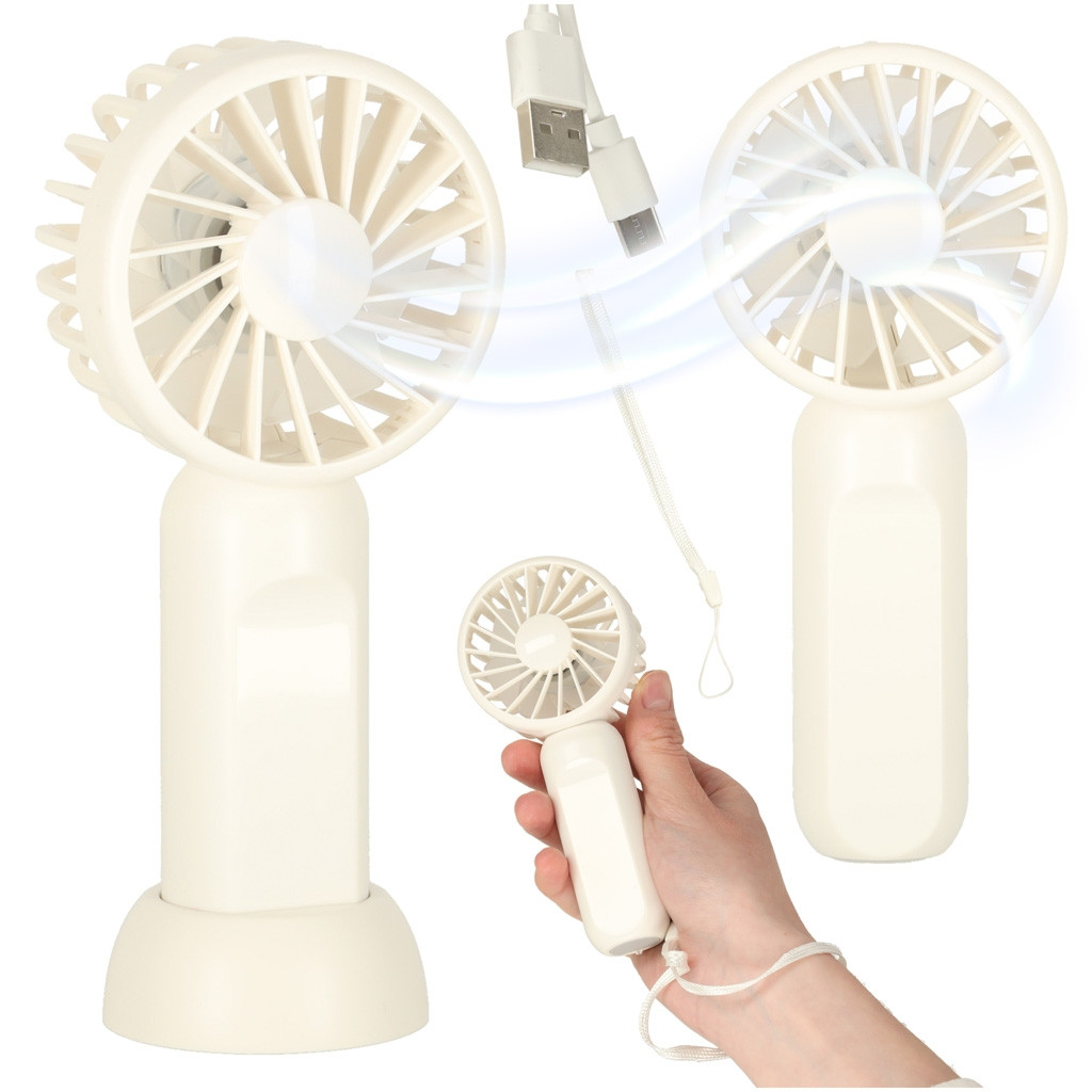 Draagbare USB-bureauventilator, mini-handheld, 13,8 cm