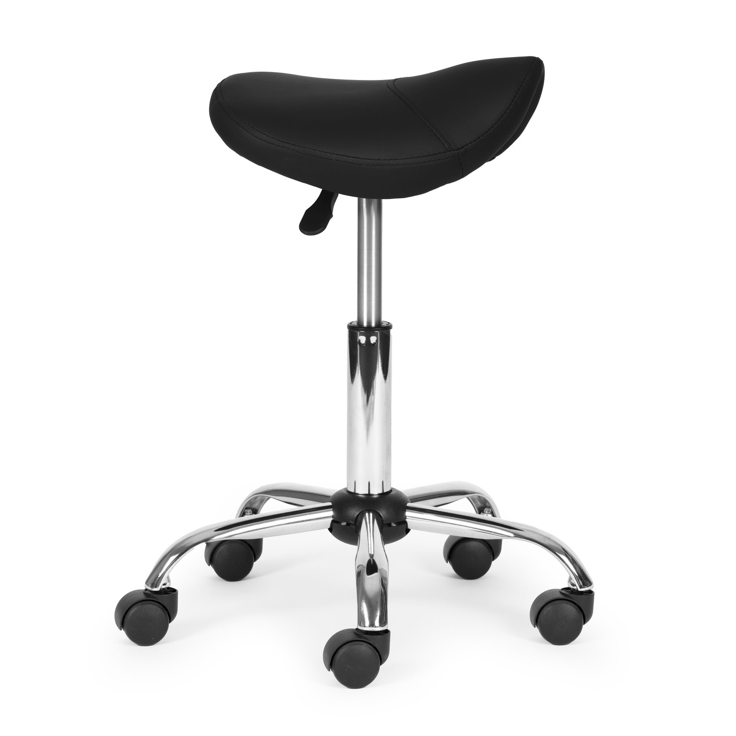 Tabouret pivotant réglable – Noir, usage médical