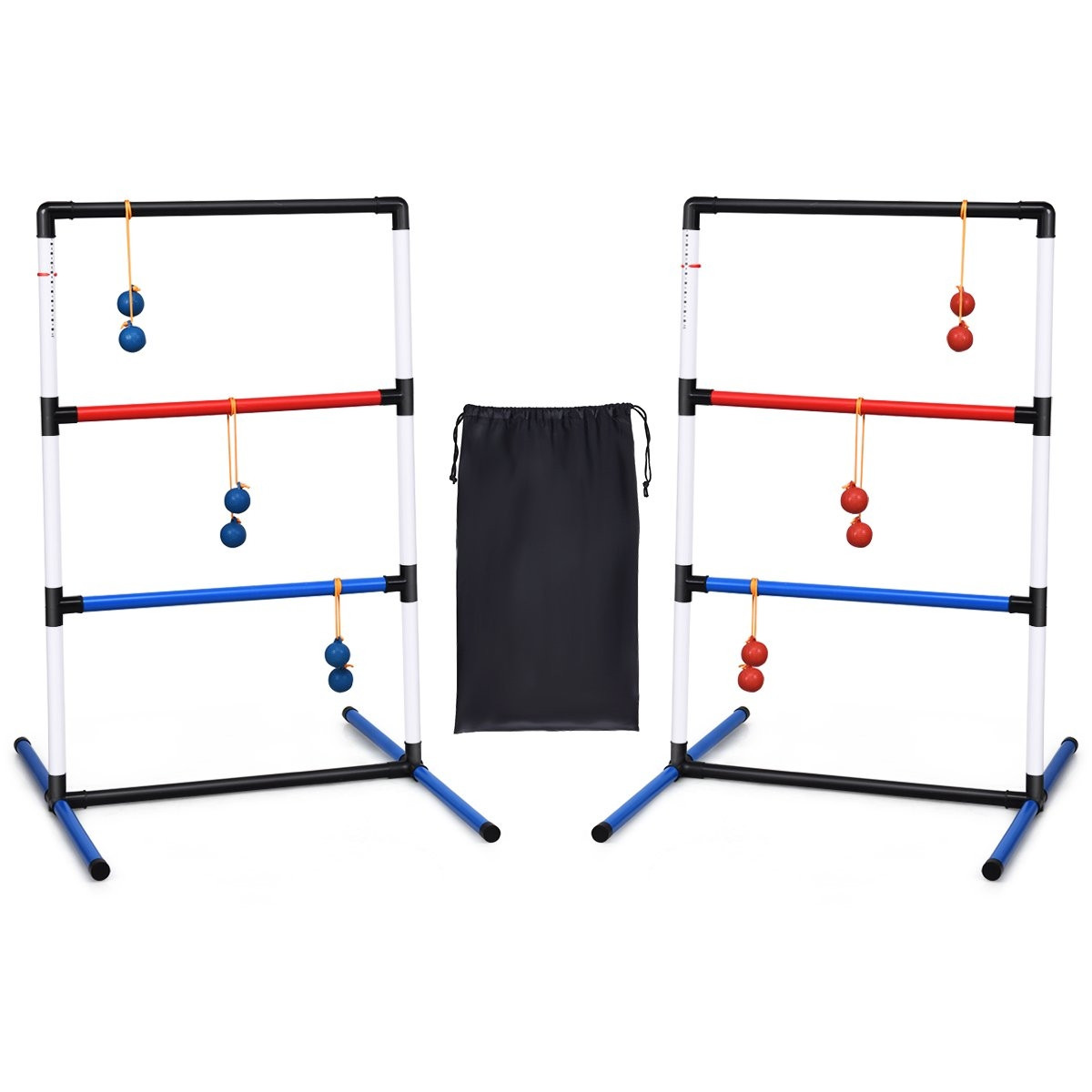 Conjunto de golfe de escada para jogos internos e externos com 6 bolas