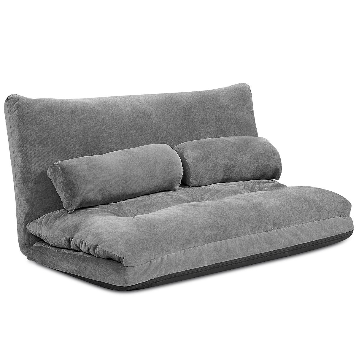 Sofá de suelo ajustable, reclinable en 6 posiciones, 178 x 98 x 18 ...
