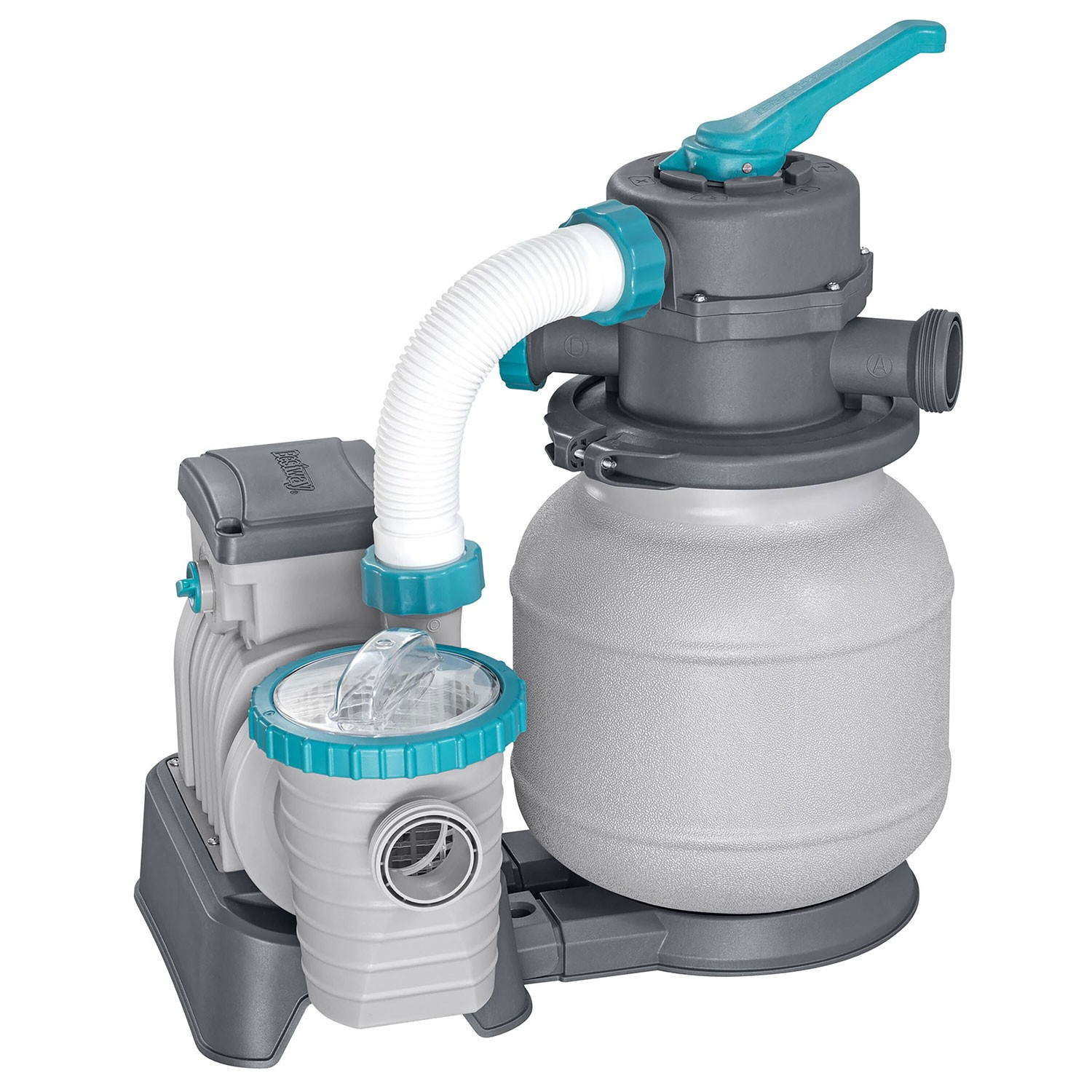 Sand Filter Pump for Pools, 6056 L/h, Includes Filter Balls
