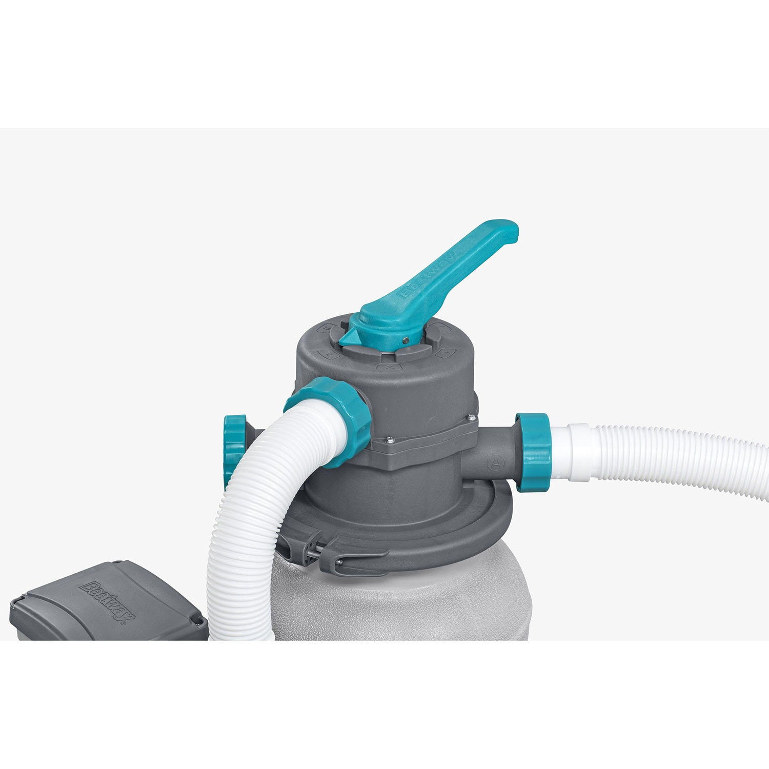 Sand Filter Pump for Pools, 6056 L/h, Includes Filter Balls