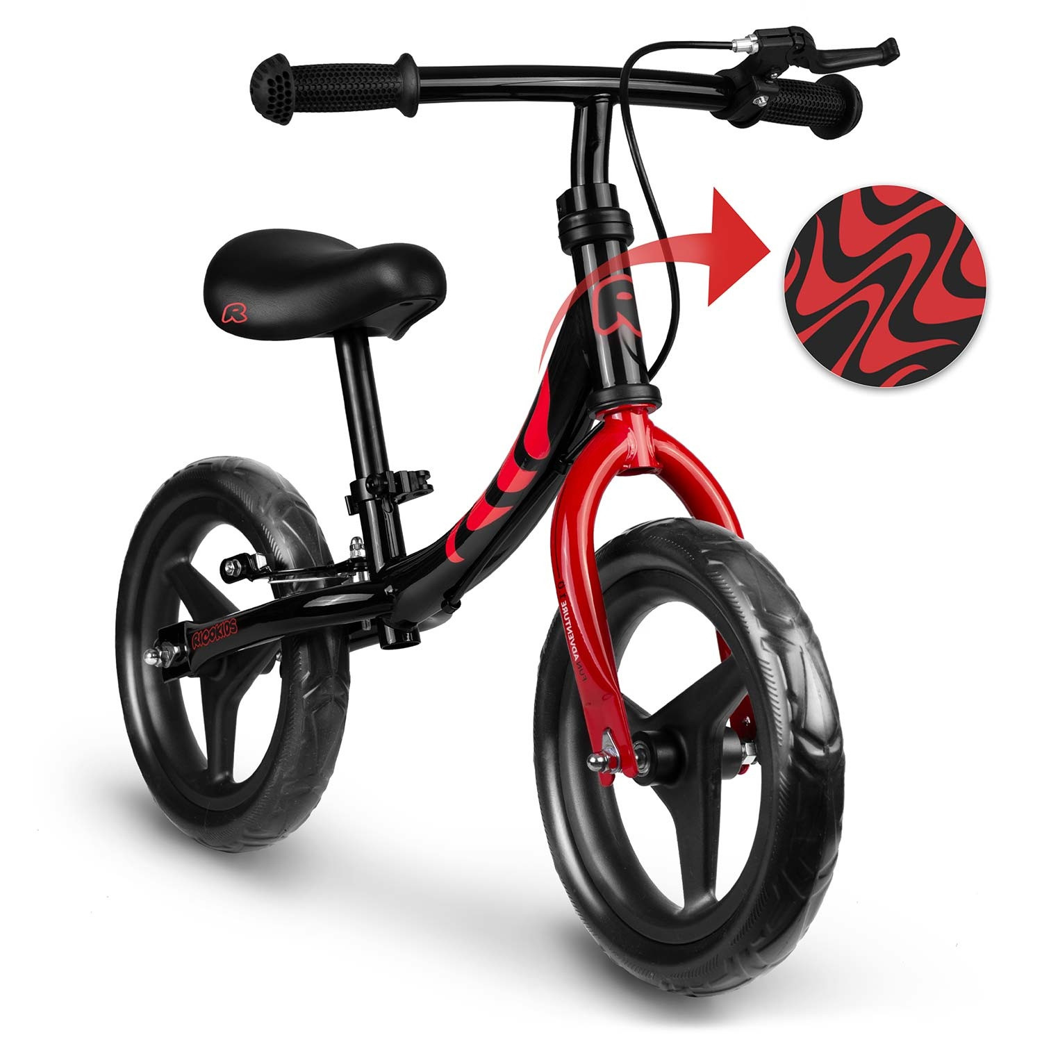Kinderloopfiets, lichtgewicht, verstelbare zitting