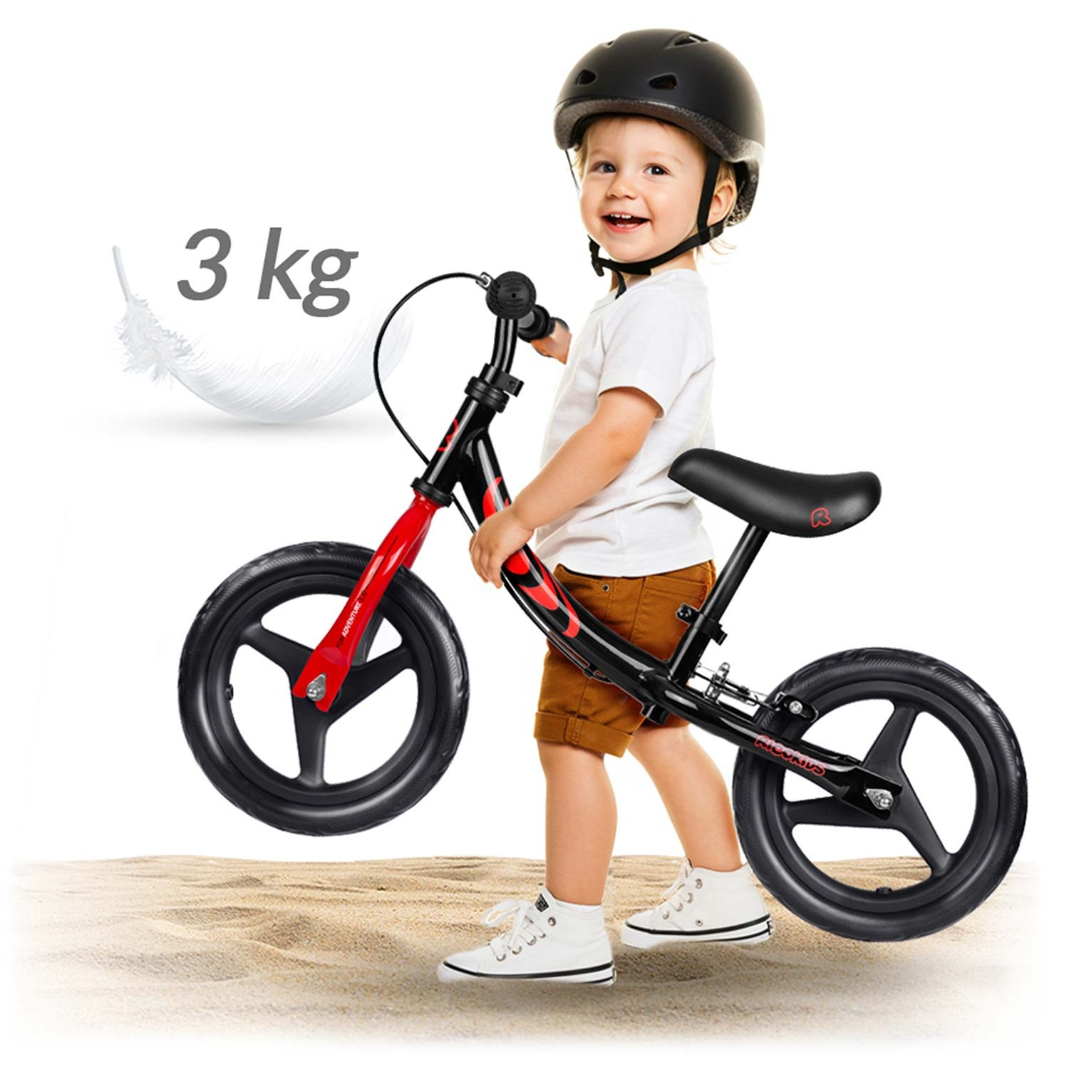Kinderloopfiets, lichtgewicht, verstelbare zitting