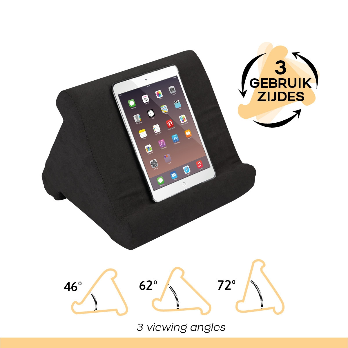 Supporto per tablet con cuscino – Verde, memory foam multi-angolo