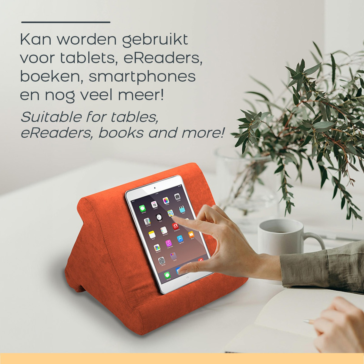 Support pour tablette – Vert, mousse à mémoire de forme multi-angles