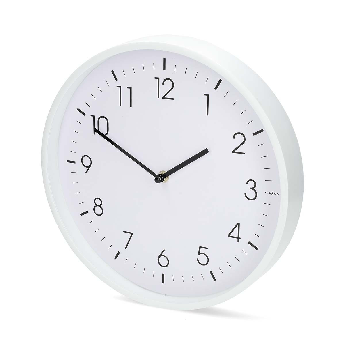 Silent Wall Clock, 300mm, White Plastic