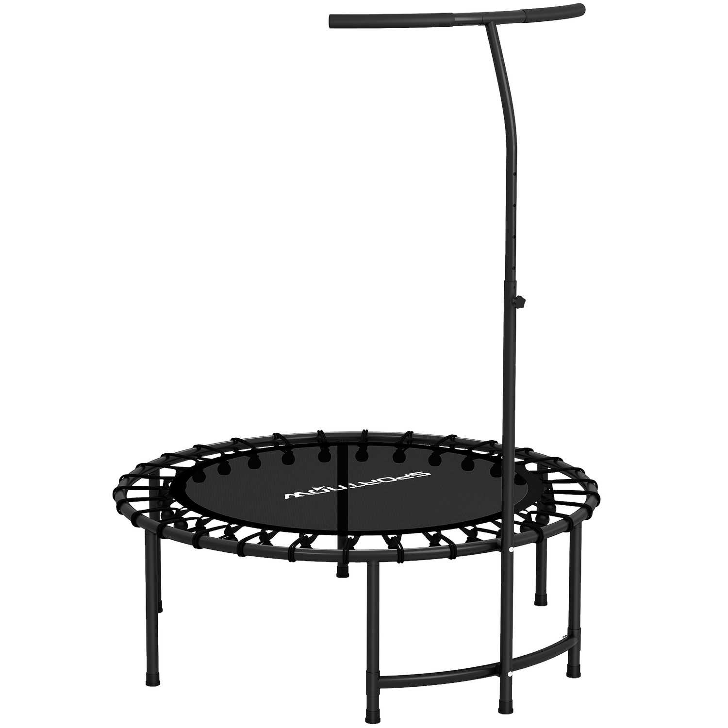Trampoline Rebounder, poignée réglable, noir