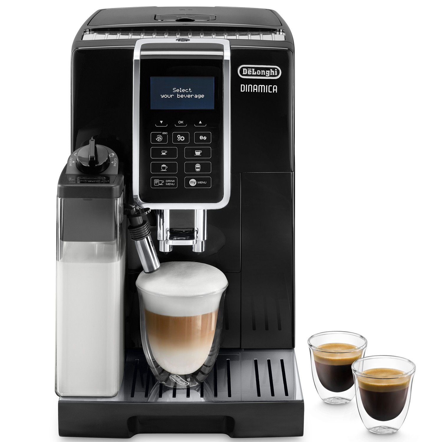 Macchina per caffè espresso automatica, pressione 15 bar, nera