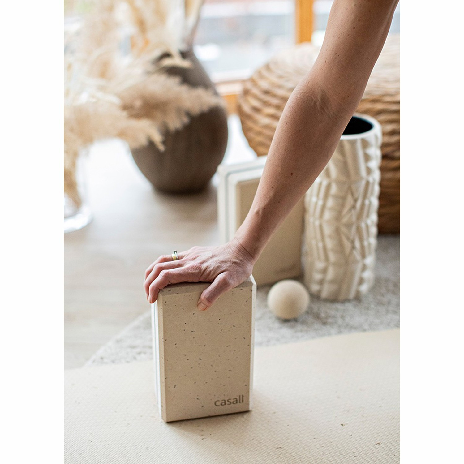 Bloco de ioga de bambu – material natural e ecológico