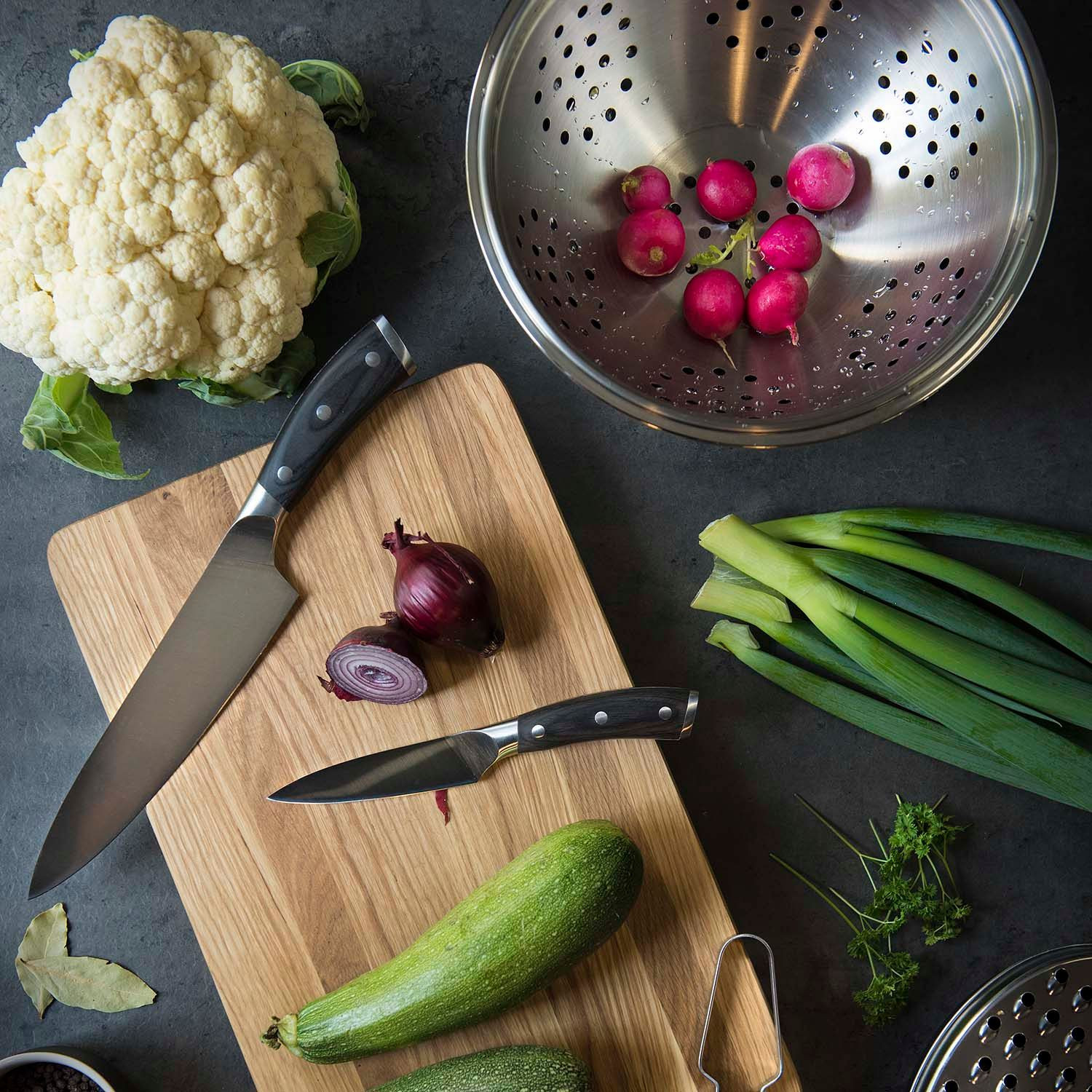 Cuchillo Chef Mango Madera Pakka 20 cm