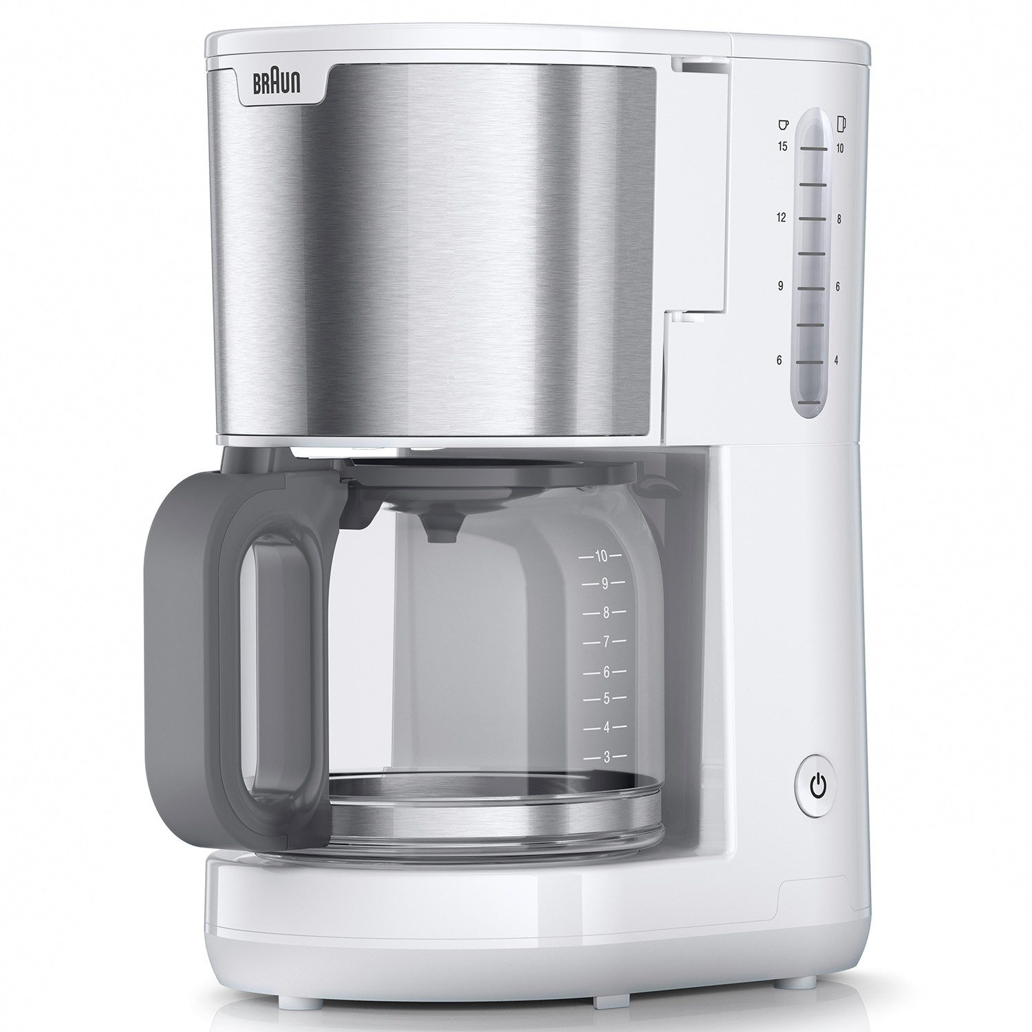 Coffee Maker, 1.5L Capacity, White