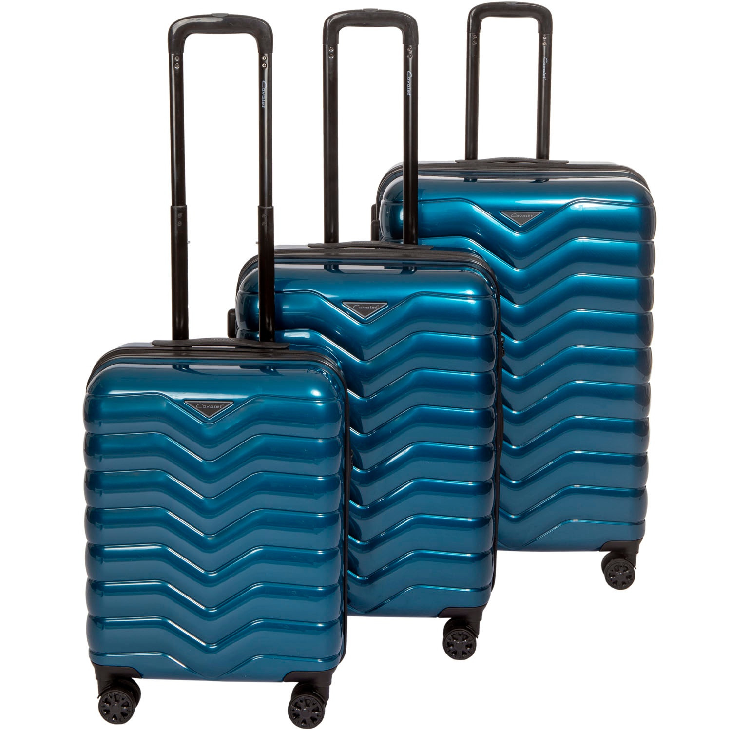 Set di valigie, 3 pezzi, blu