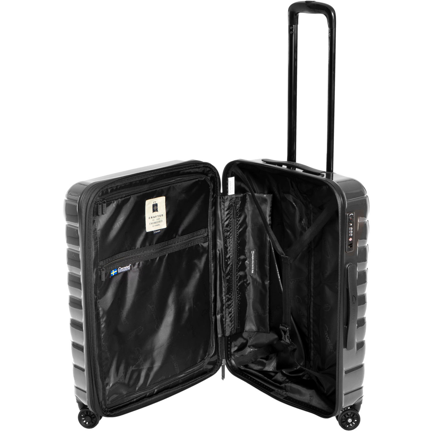 Ensemble de bagages, 3 pièces, couleur graphite