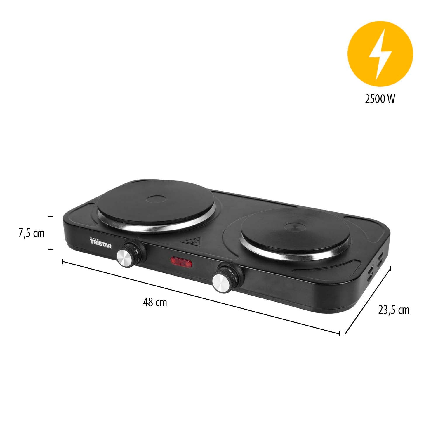 Dvojitá varná doska 2500 W