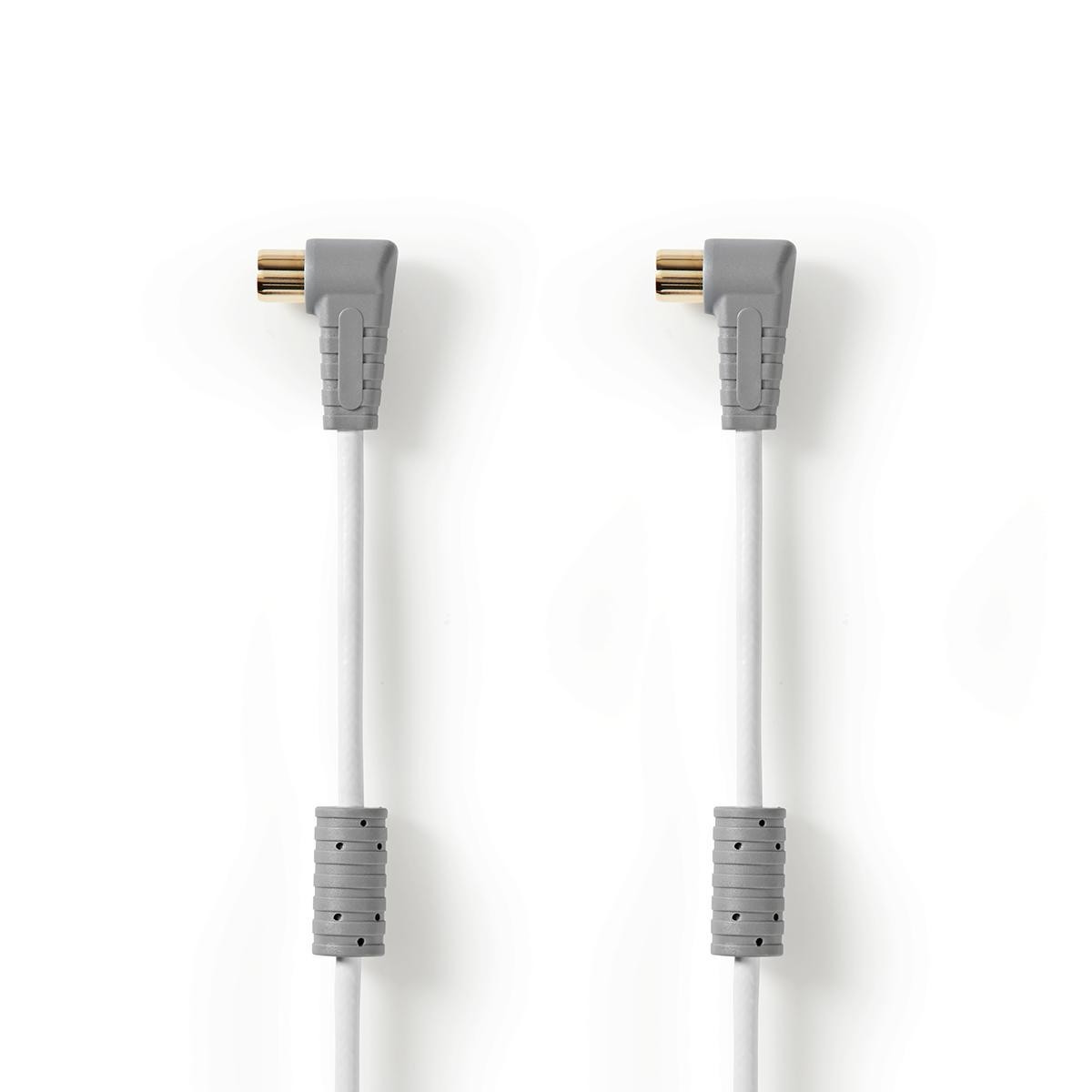 Cabo satélite F conector rápido macho, angular - F conector rápido ...