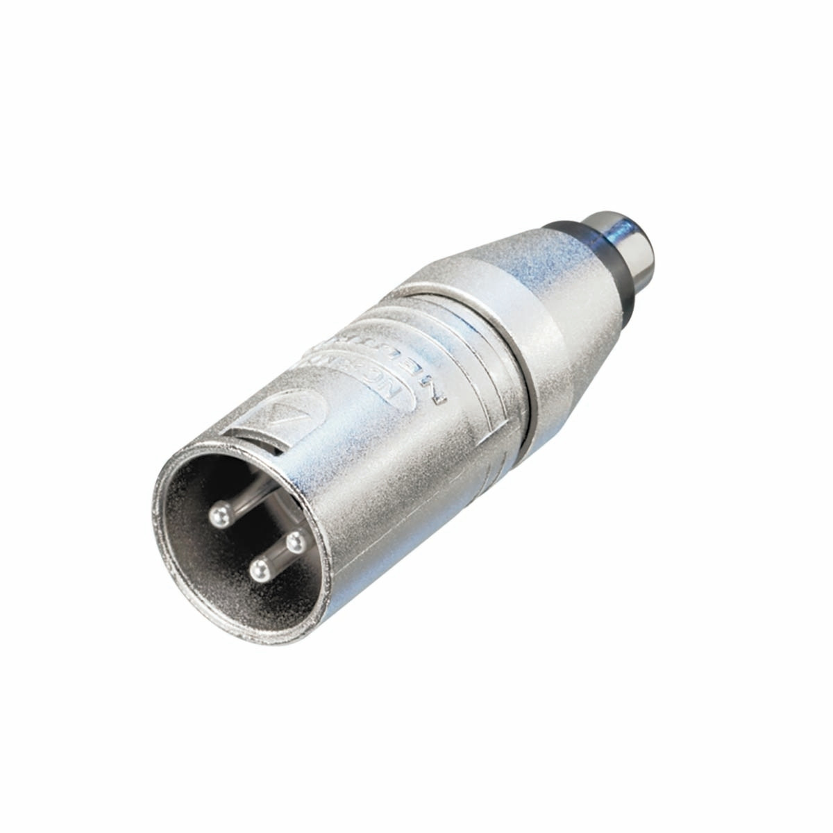 XLR adaptér XLR 3p Samec - RCA Samec Silver