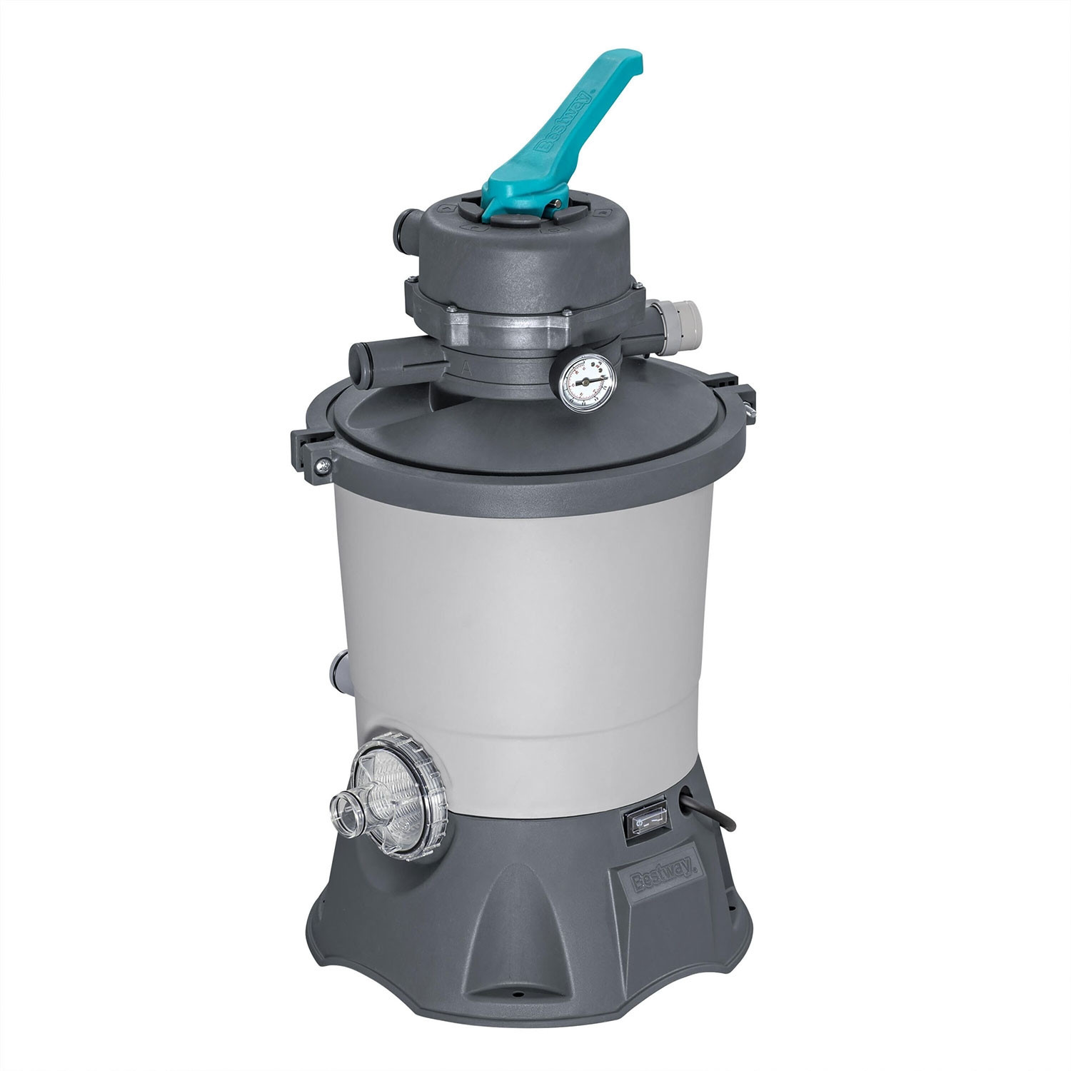 Sand Filter Pump for Pools, 3596 L/h, Includes Filter Balls