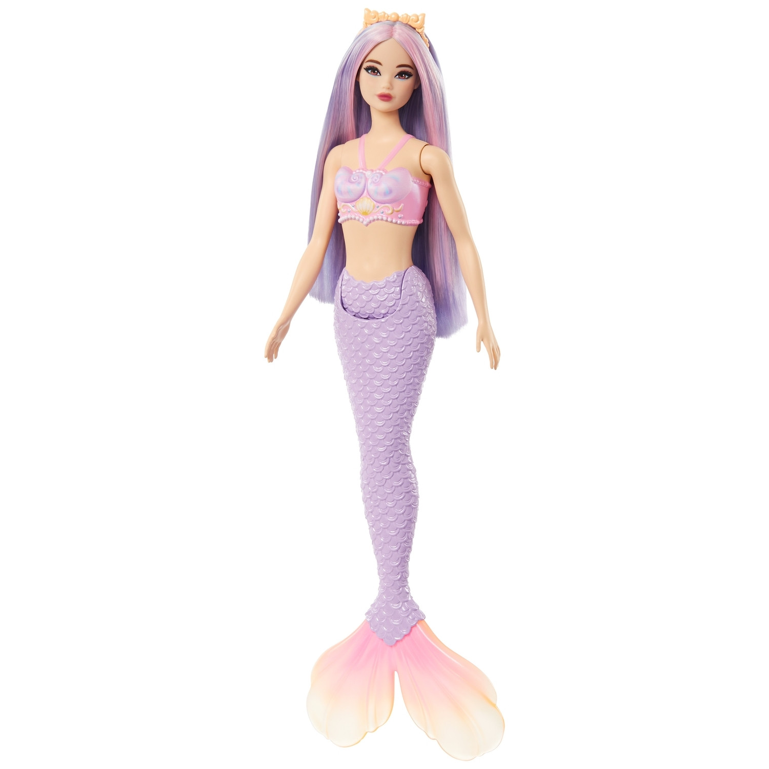 Boneca Sereia com Topo de Concha e Cauda Turquesa