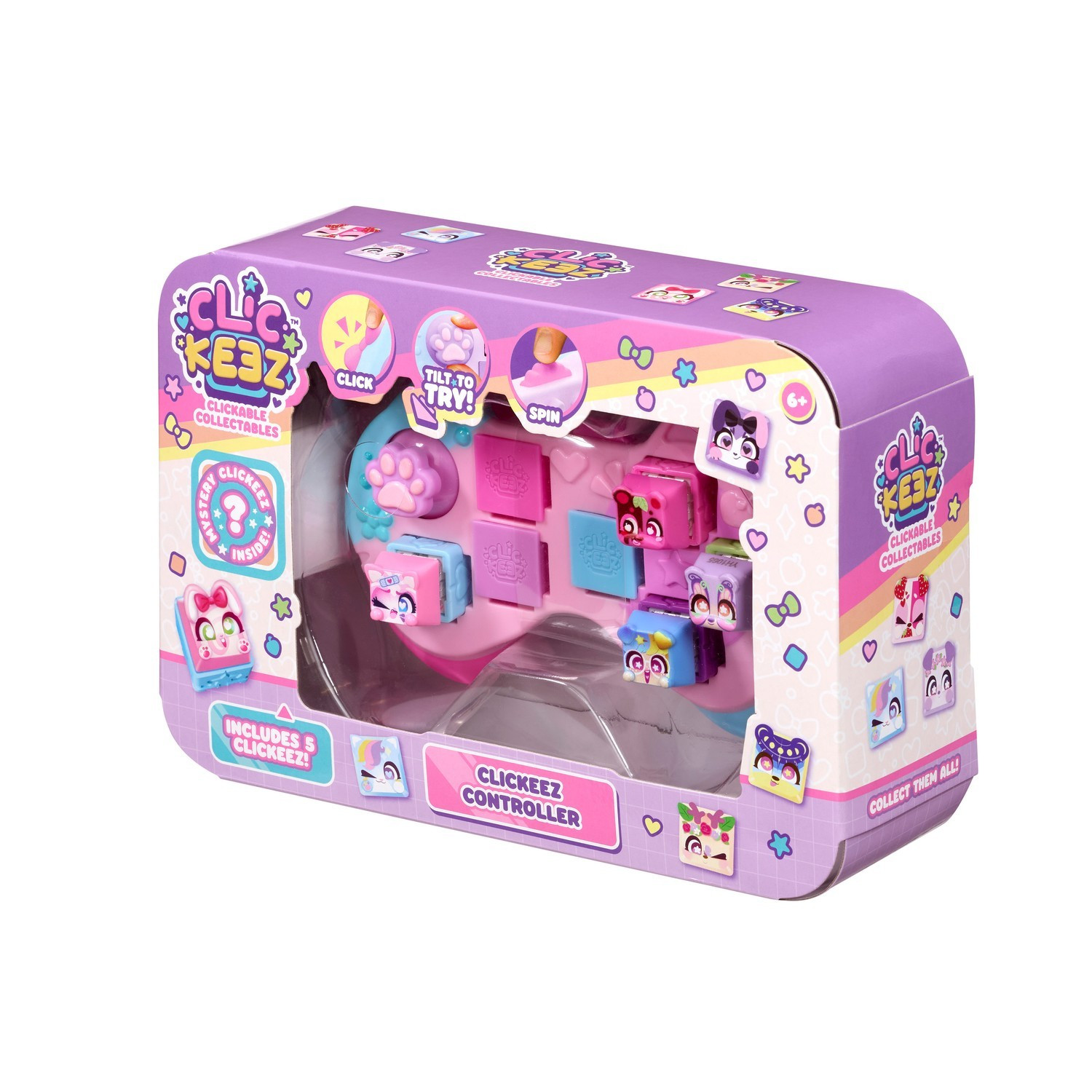 Fidget Controller met klikbare knoppen en sleutelhanger