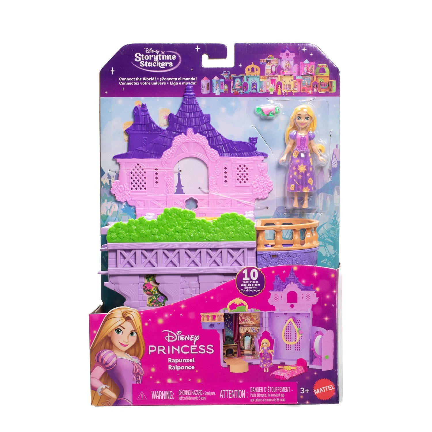 Castelo de Encaixe da Rapunzel com Boneca e Acessórios