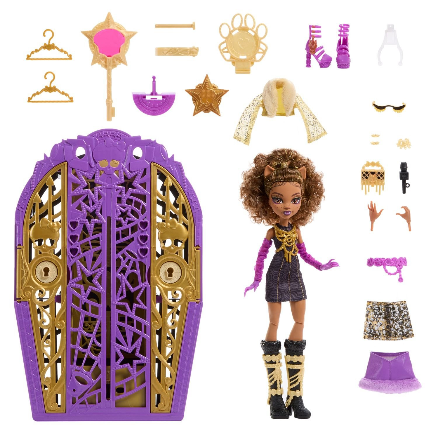 Poupée Monster High Clawdeen Wolf avec accessoires de mode