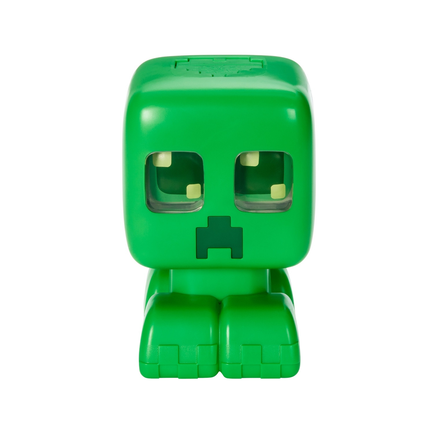 Brinquedo Creeper do Minecraft com som e luz, 15 cm