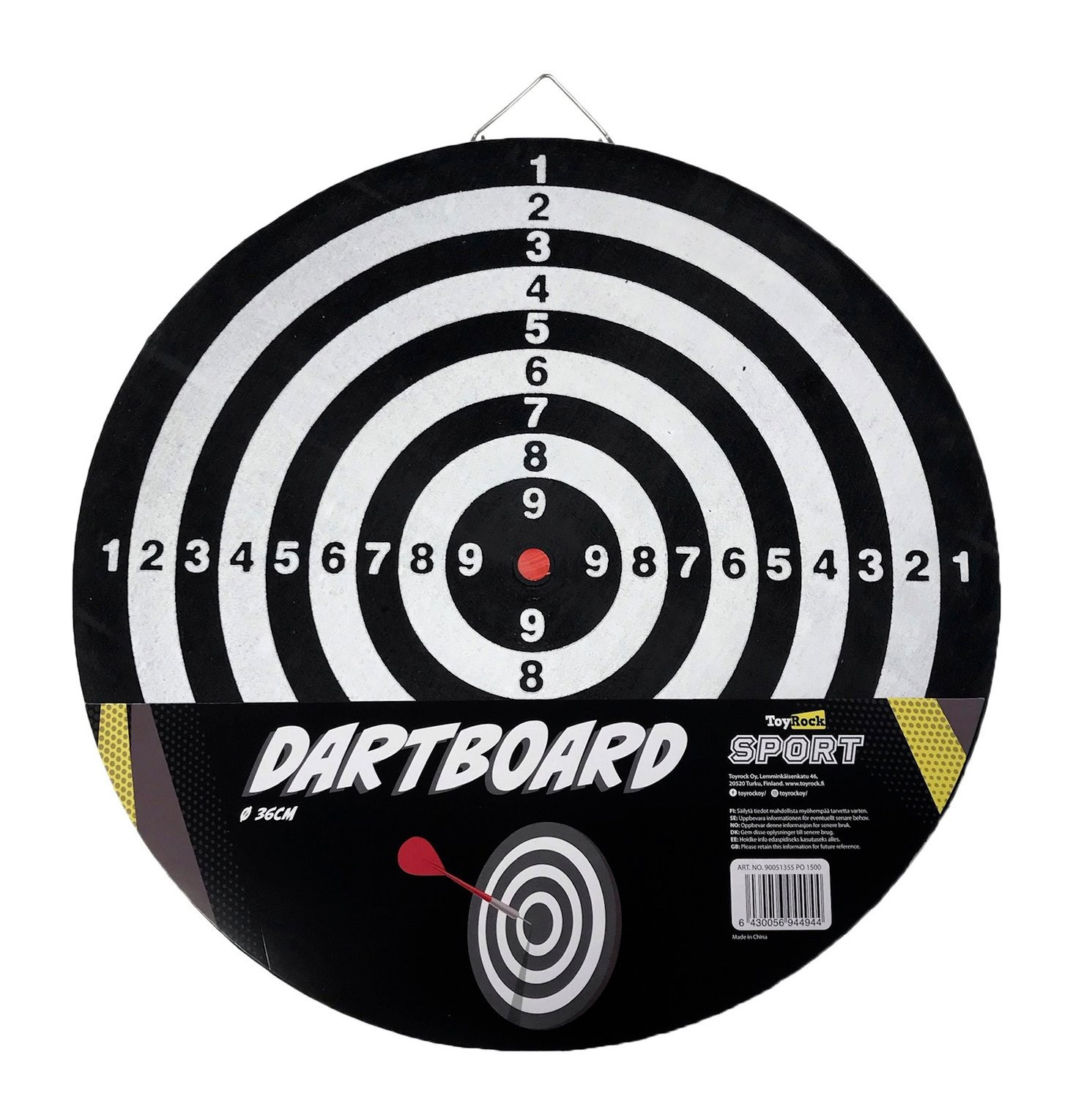 Dartboard 36 cm Diameter for Fun and Practice