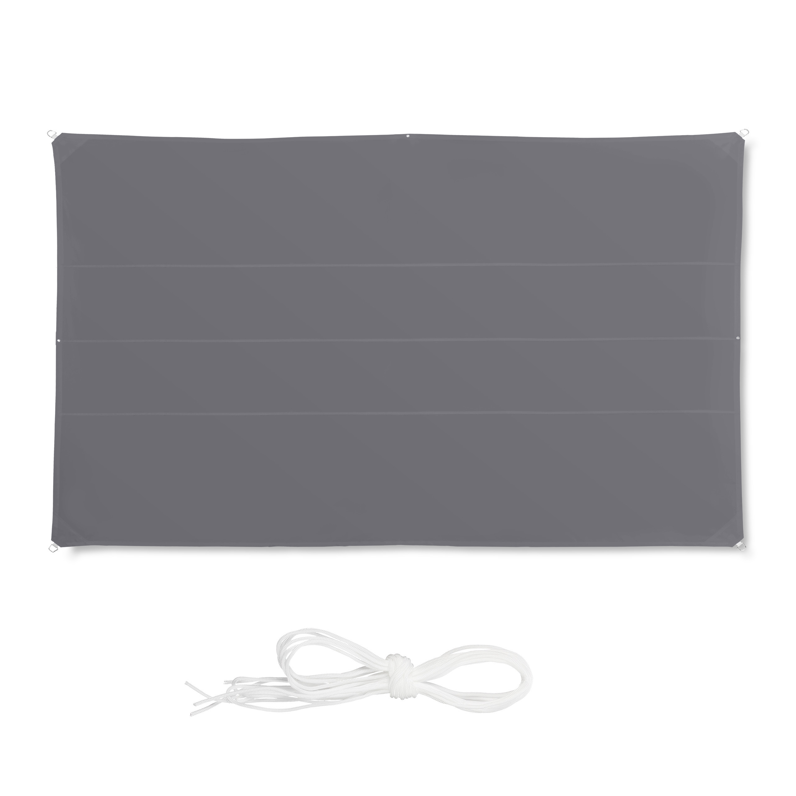 Outdoor Weatherproof Shade Sail – Grey Rectangular