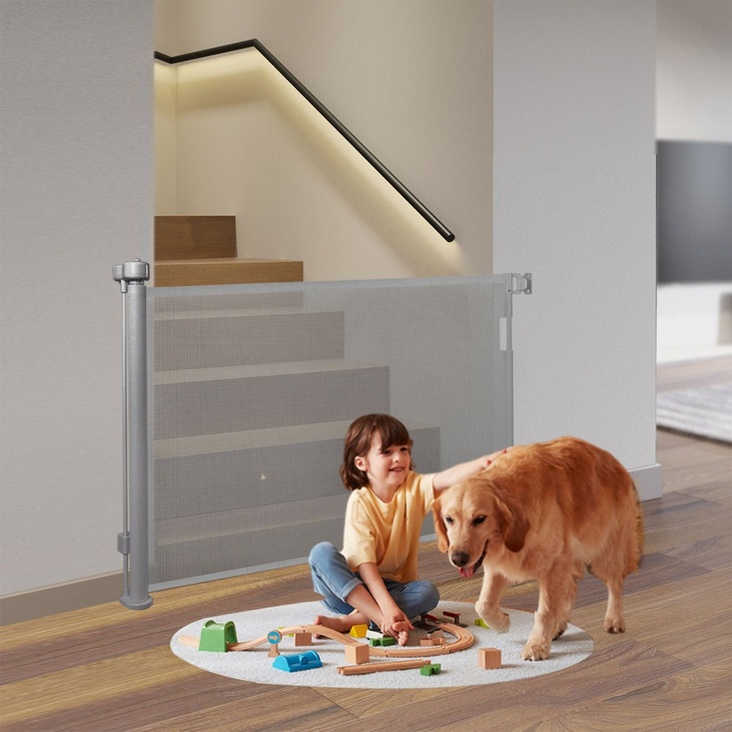 Cancelletto di sicurezza espandibile per porte e scale
